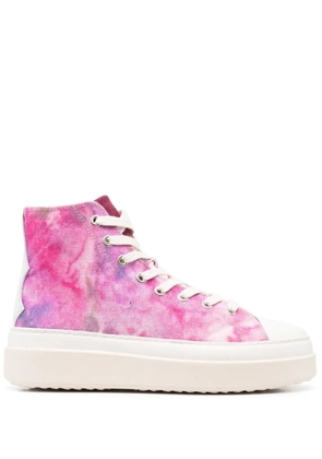 ISABEL MARANT hi-top lace-up sneakers - Pink