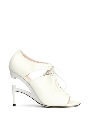 B1ARCHIVE lace-up sculptural sandals - White