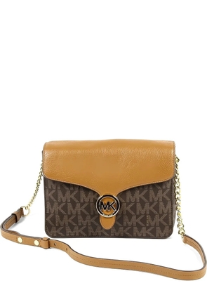 Michael Kors Vanna logo-monogram cross body bag - Brown