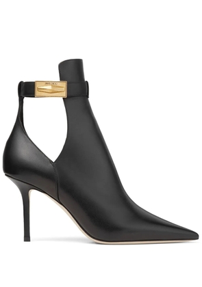 Jimmy Choo Nell 85mm pointed-toe ankle boots - Black