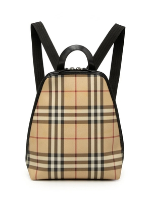 Burberry Pre-Owned 2000-2017 House Check Canvas backpack - Neutrals