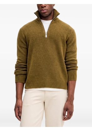 Sisley zip-up roll-neck sweater - Green