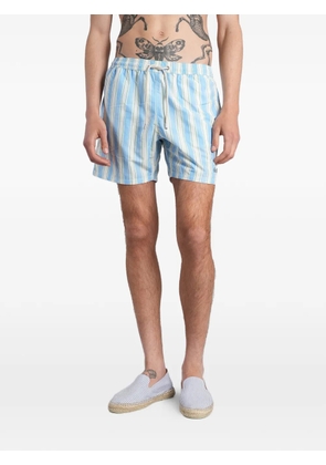 MC2 Saint Barth striped drawstring swim shorts - Blue