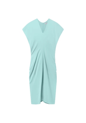 Stella McCartney draped V-neck midi dress - Blue