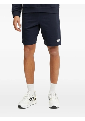 Ea7 Emporio Armani logo-print shorts - Blue