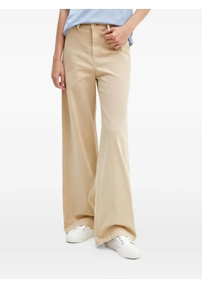 Levi's logo-patch wide-leg trousers - Neutrals