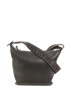 Loewe Pre-Owned Cubi leather shoulder bag - Black