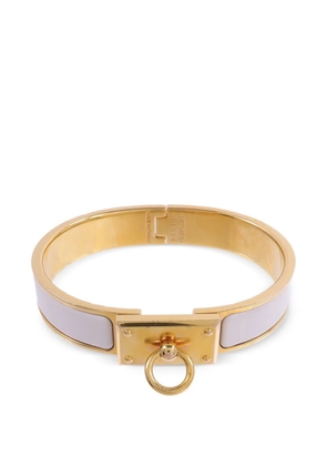Hermès Pre-Owned Clic Anneau enamel bracelet - Gold