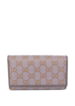 Gucci Pre-Owned GG canvas wallet - Grey