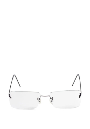 Lindberg rimless rectangle-frame glasses - Black