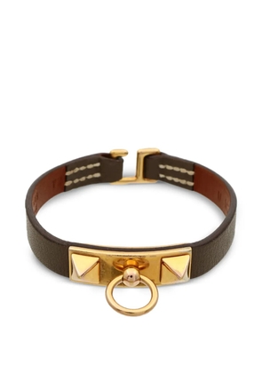 Hermès Pre-Owned Rivale leather bracelet - Gold