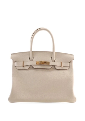 Hermès Pre-Owned 2020 Togo Birkin Retourne 30 handbag - White