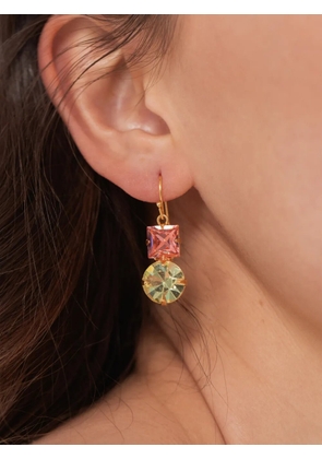 Jennifer Behr Kaiden crystal-embellished drop earrings - Gold
