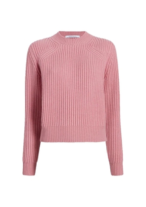 Another Tomorrow ribbed-knit cashmere sweater - Pink