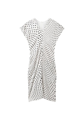 Stella McCartney polka-dot V-neck dress - White