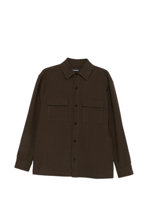 Karl Lagerfeld flap-pocket overshirt - Brown