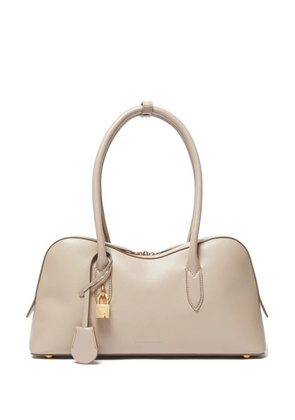 Stella McCartney Ryder padlock-detail grained tote bag - Neutrals
