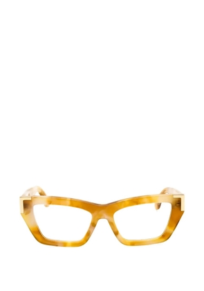 Palm Angels Eyewear tortoiseshell-effect cat-eye glasses - Yellow