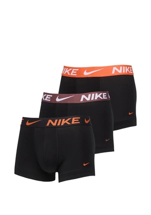 Nike logo-waistband trunks (set of three) - Black