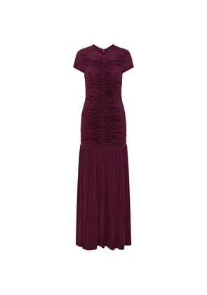 ROTATE BIRGER CHRISTENSEN gathered maxi dress - Purple
