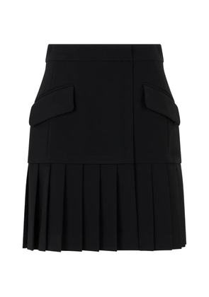 Moschino pleated flap-pocket mini skirt - Black