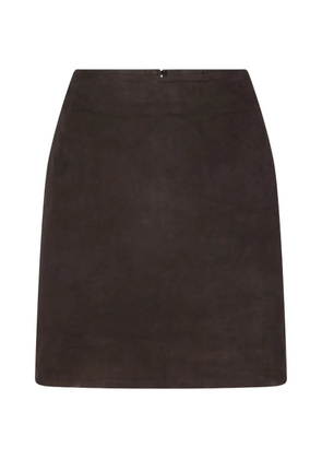 ROTATE BIRGER CHRISTENSEN suede mini skirt - Brown