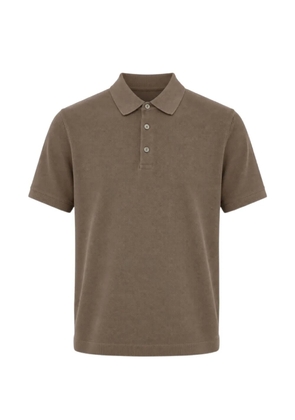 DIKTAT short-sleeve polo shirt - Brown