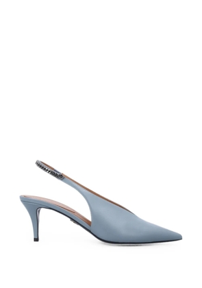 Stella McCartney chain-link slingback pumps - Blue