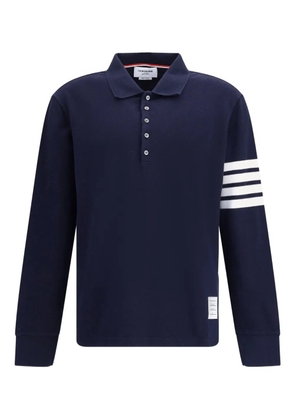 Thom Browne 4-Bar long-sleeve polo shirt - Blue