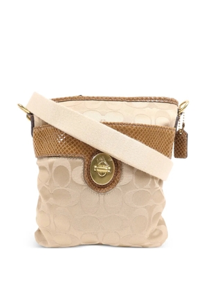 Coach Vintage monogram turn-lock shoulder bag - Neutrals