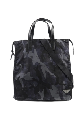 Prada Pre-Owned camouflage-print tote bag - Black
