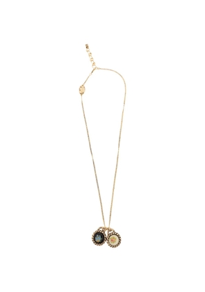 DSQUARED2 floral-pendant curb-chain necklace - Gold