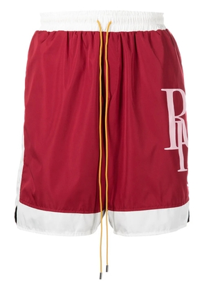 RHUDE Yacht logo-print swim shorts - Red