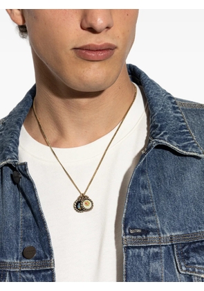 DSQUARED2 floral-pendant curb-chain necklace - Gold