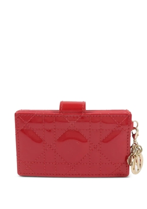 Christian Dior Pre-Owned Lady Dior Cannage leather card case - Red