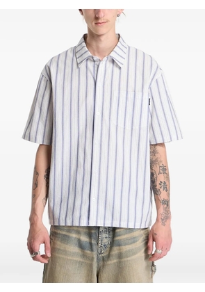 Daily Paper striped logo-print shirt - White