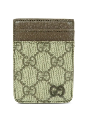Gucci Pre-Owned Ophidia GG Supreme magnetic card case - Brown