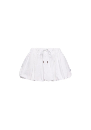 Moncler drawstring bubble mini skirt - White