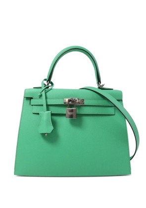 Hermès Pre-Owned 25 Kelly leather tote bag - Green