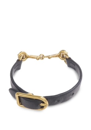 Hermès Pre-Owned Mors leather bracelet - Gold
