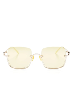 Gucci Eyewear square mirrored-lense sunglasses - Gold