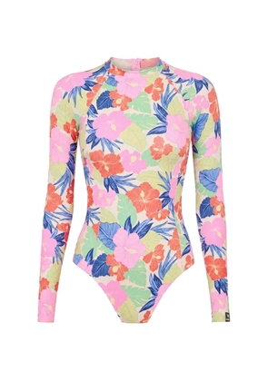 Rip Curl Party Wave floral-print swimsuit - Neutrals