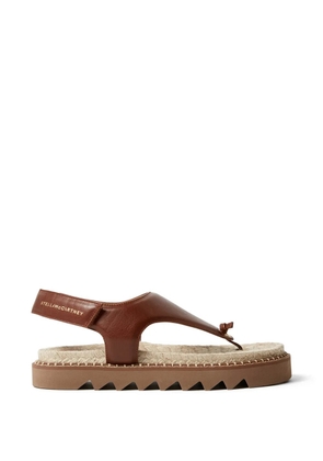 Stella McCartney Gaia thong flat sandals - Brown