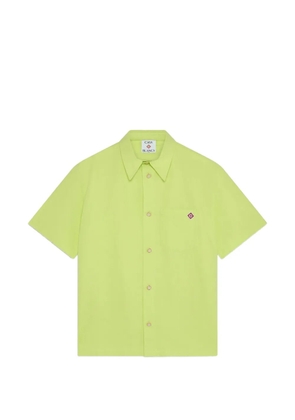 Casablanca logo-patch piqué shirt - Green
