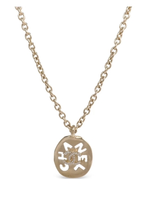 CHANEL Pre-Owned CC crystal necklace - Gold