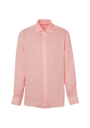 120% Lino long-sleeve linen shirt - Pink
