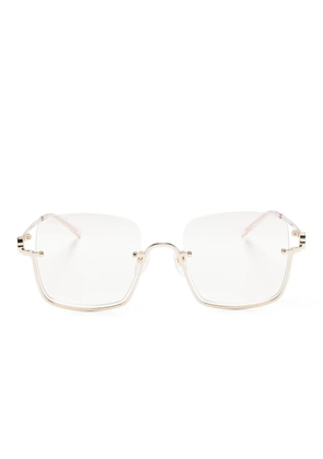 Gucci Eyewear oversized square frame sunglasses - Gold