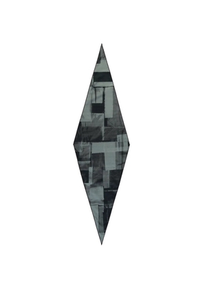 Zegna abstract-print diamond-shaped scarf - Grey