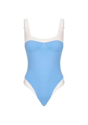 Noire Swimwear Adele square-neck swimsuit - Blue
