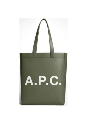 A.P.C. Lou logo-print tote bag - Green